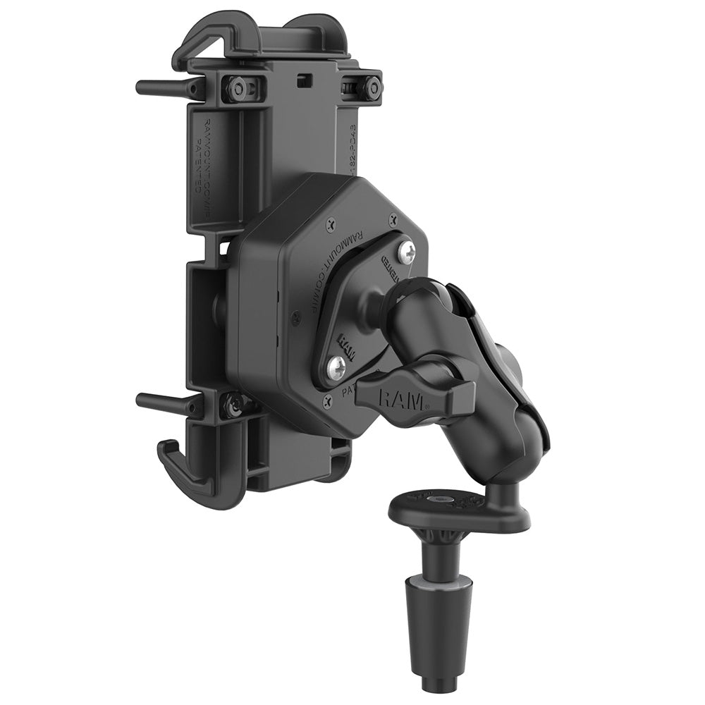 RAM Mount RAM® Quick-Grip™ XL Phone Mount w/Vibe-Safe™ & Fork Stem Base - Short