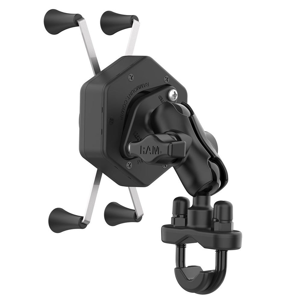 RAM Mount RAM® X-Grip® Large Phone Mount w/Vibe-Safe™ & U-Bolt Base - Short