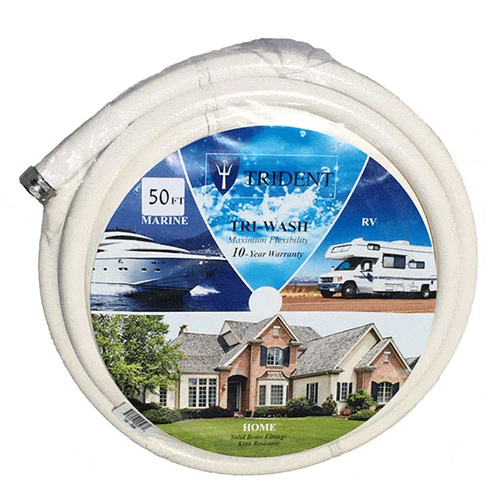Trident Marine 5/8" ID x 50' Wash Down/Camper Hose w/Fittings