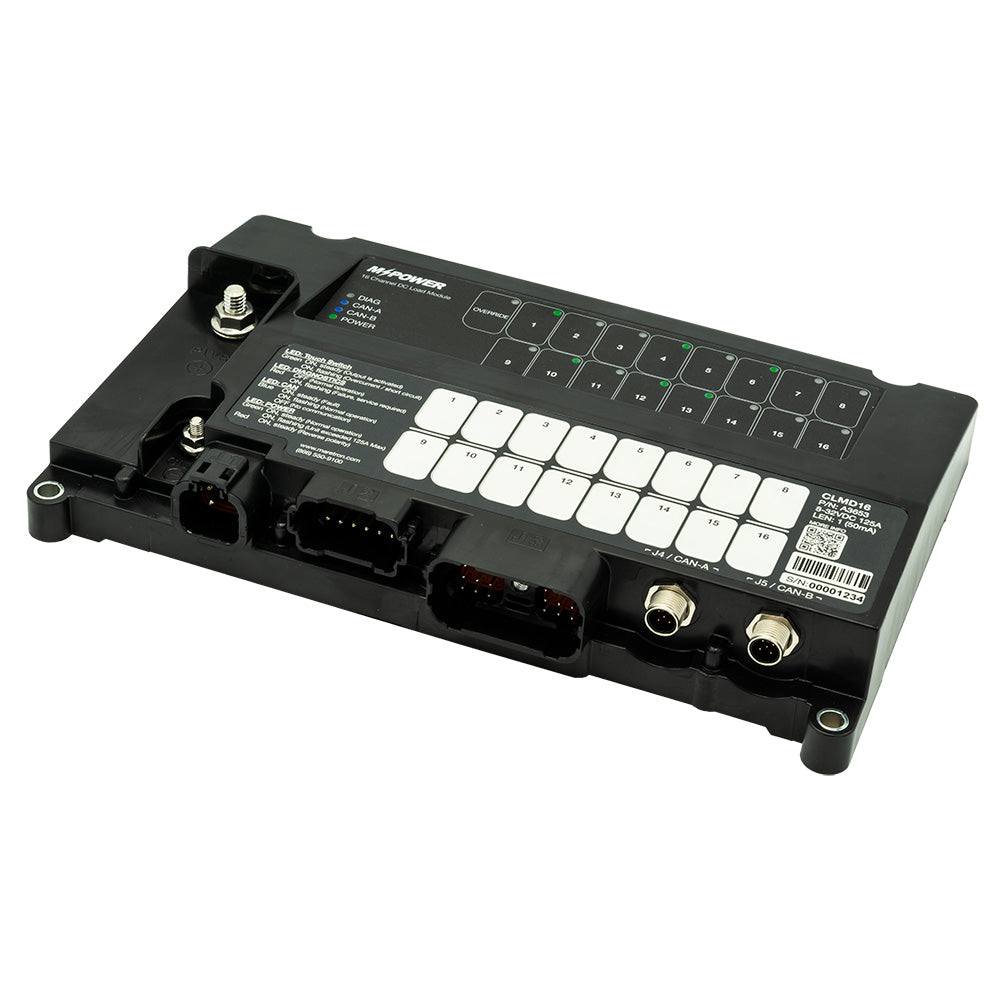Maretron MPower® 16-Channel DC Load Controller Module w/NMEA 2K w/o Connectors
