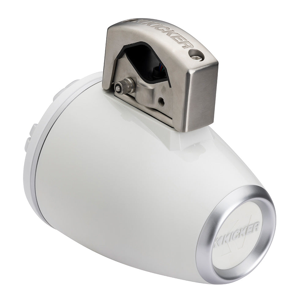 KICKER KMTCXL65 6.5" LED Horn Loaded Compression Driver Tower System - White