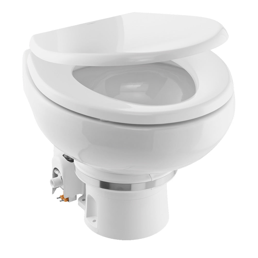 Dometic™ MasterFlush 7120 White Electric Macerating Toilet w/Orbit Base - Freshwater - 24V