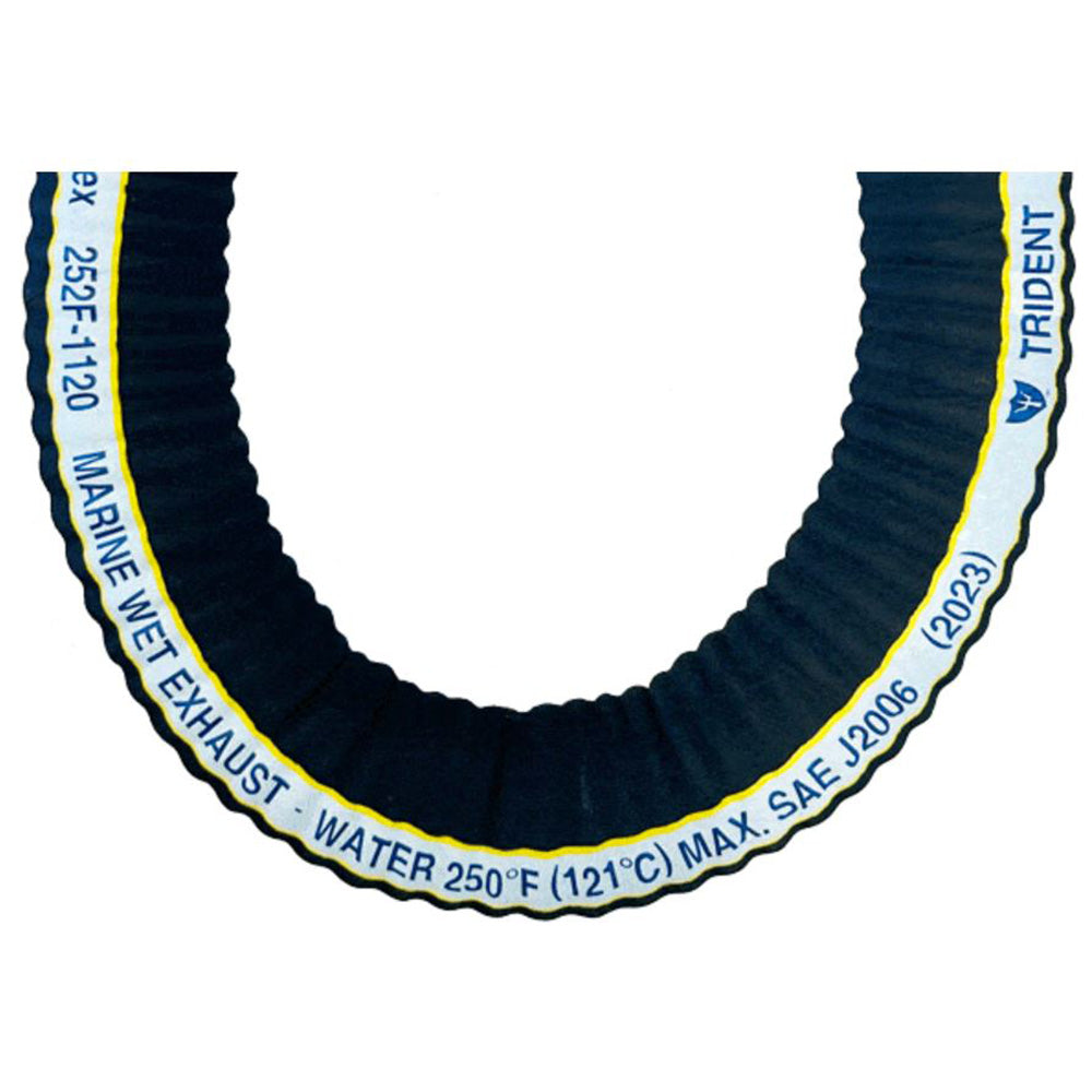 Trident Marine 3" x 50' Extra-Flex Corrugated Marine Wet Exhaust Hose