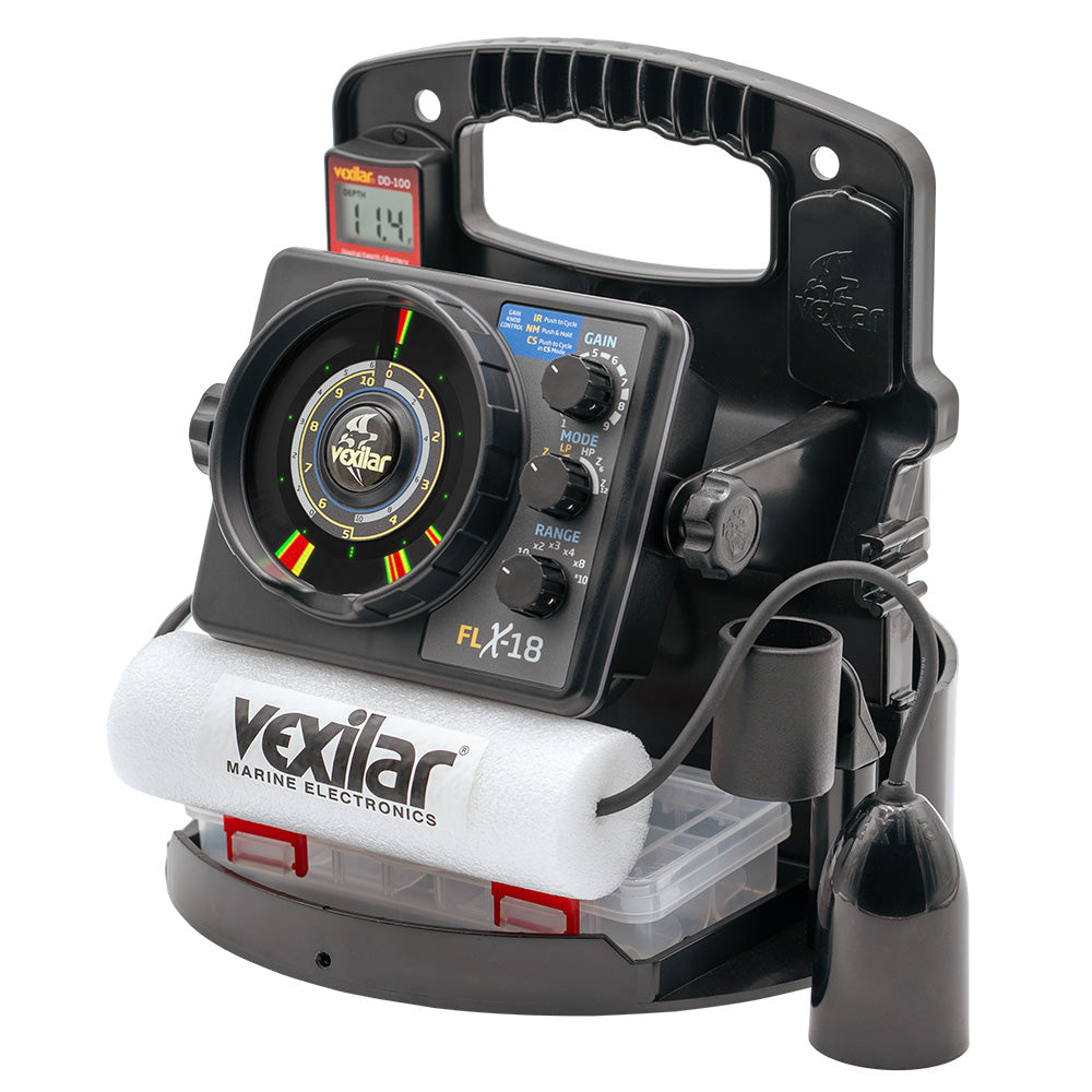 Vexilar FLX-18 Pro Pack II Fishing System w/12 Degree Ice-Ducer & DD-100