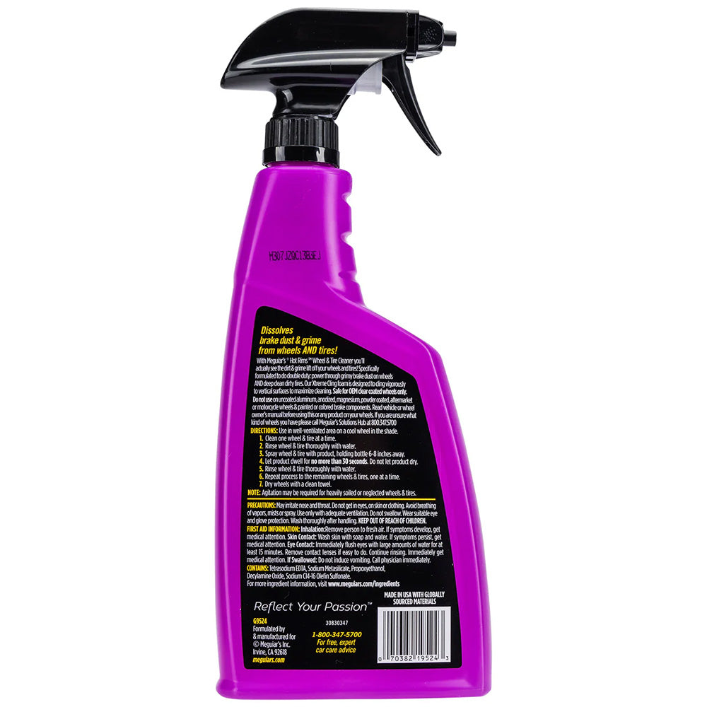 Meguiar's Hot Rims Wheel & Tire Cleaner - 24oz