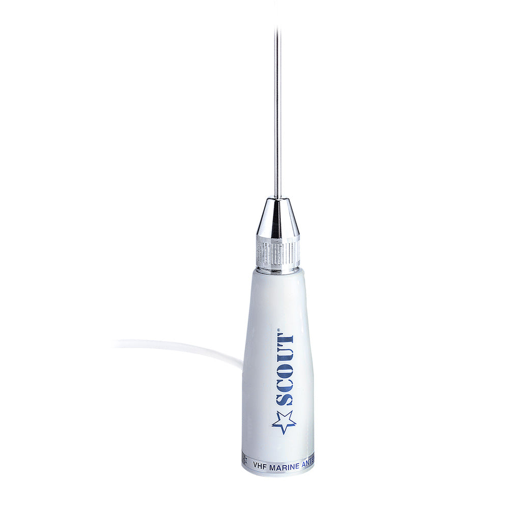 Scout 3.3' Stainless VHF Whip Antenna 3dB w/5M RG-58 Coax KS23A