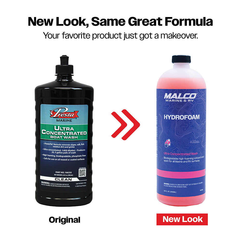Malco HydroFoam Ultra Concentrated Boat Wash - 32oz