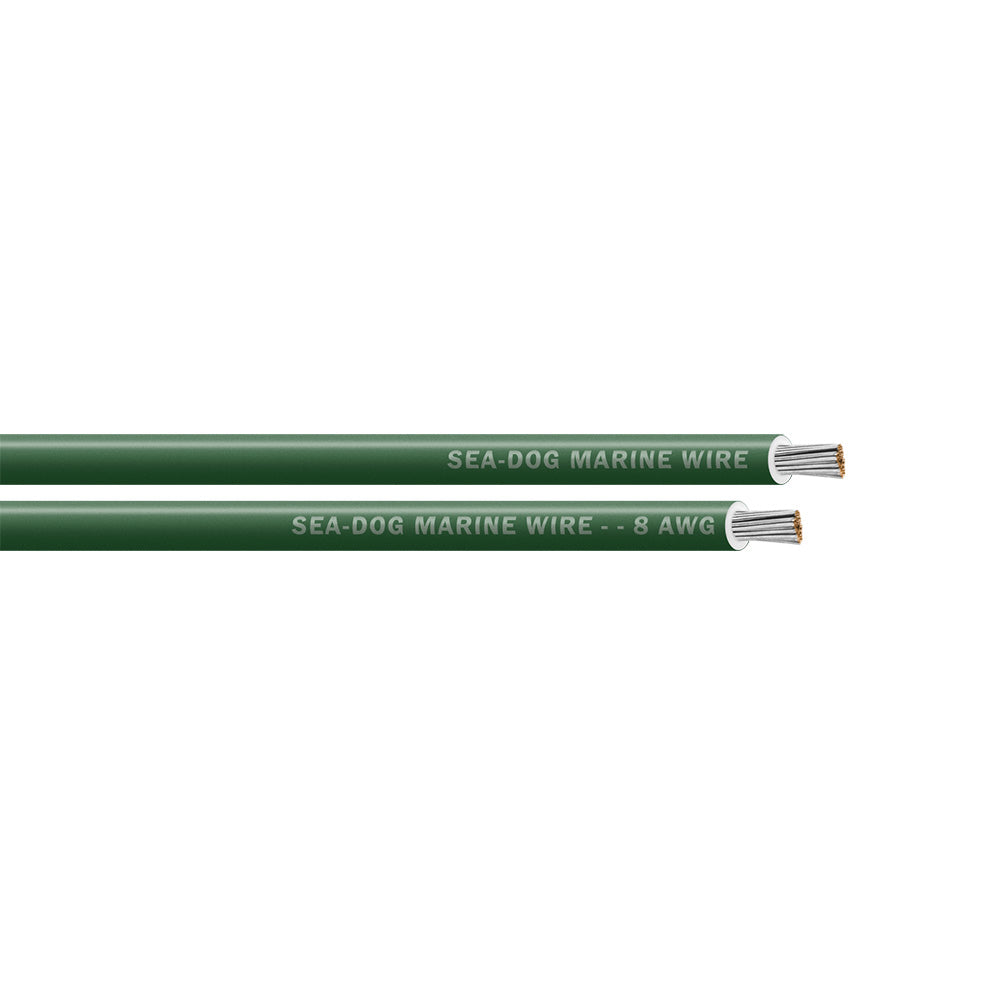 Sea-Dog 8 AWG Green Primary Wire - 100'