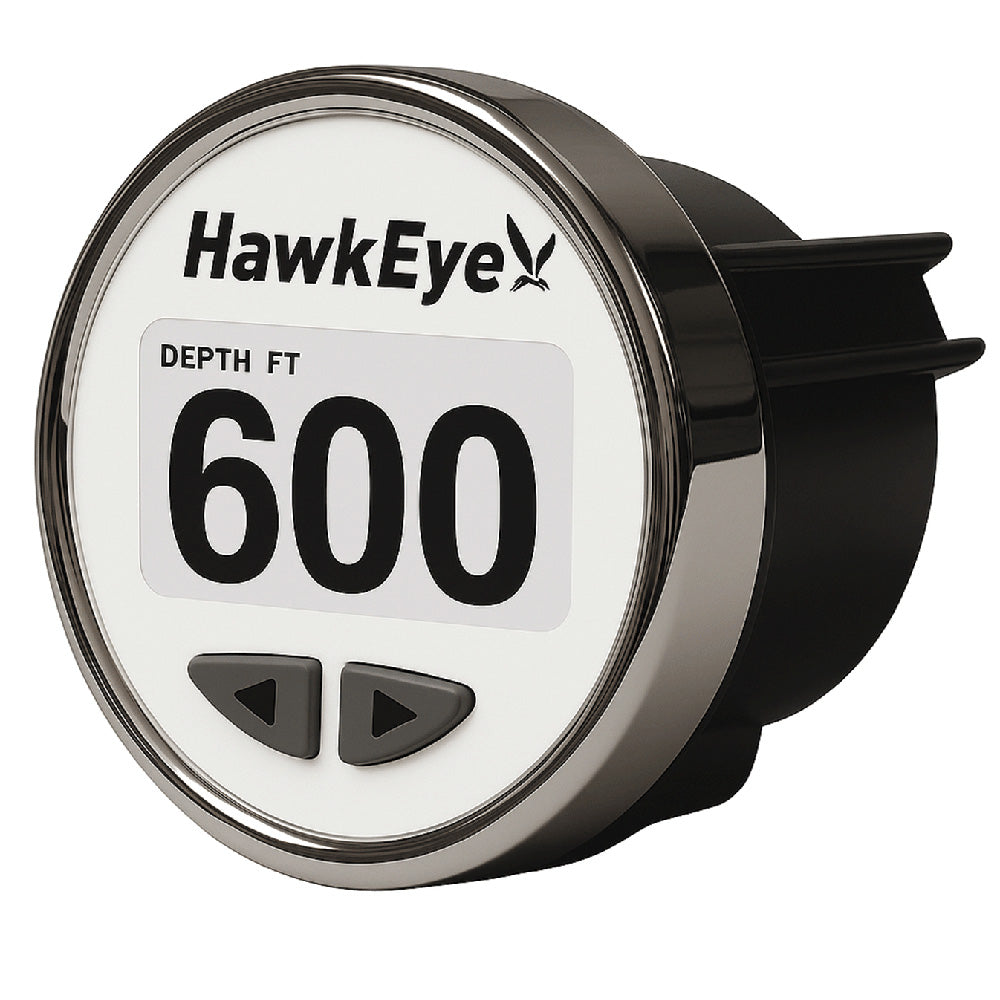 HawkEye DepthTrax® Edge In-Dash Depth Finder - HD Color Display - 600' Max Depth - TM Transducer