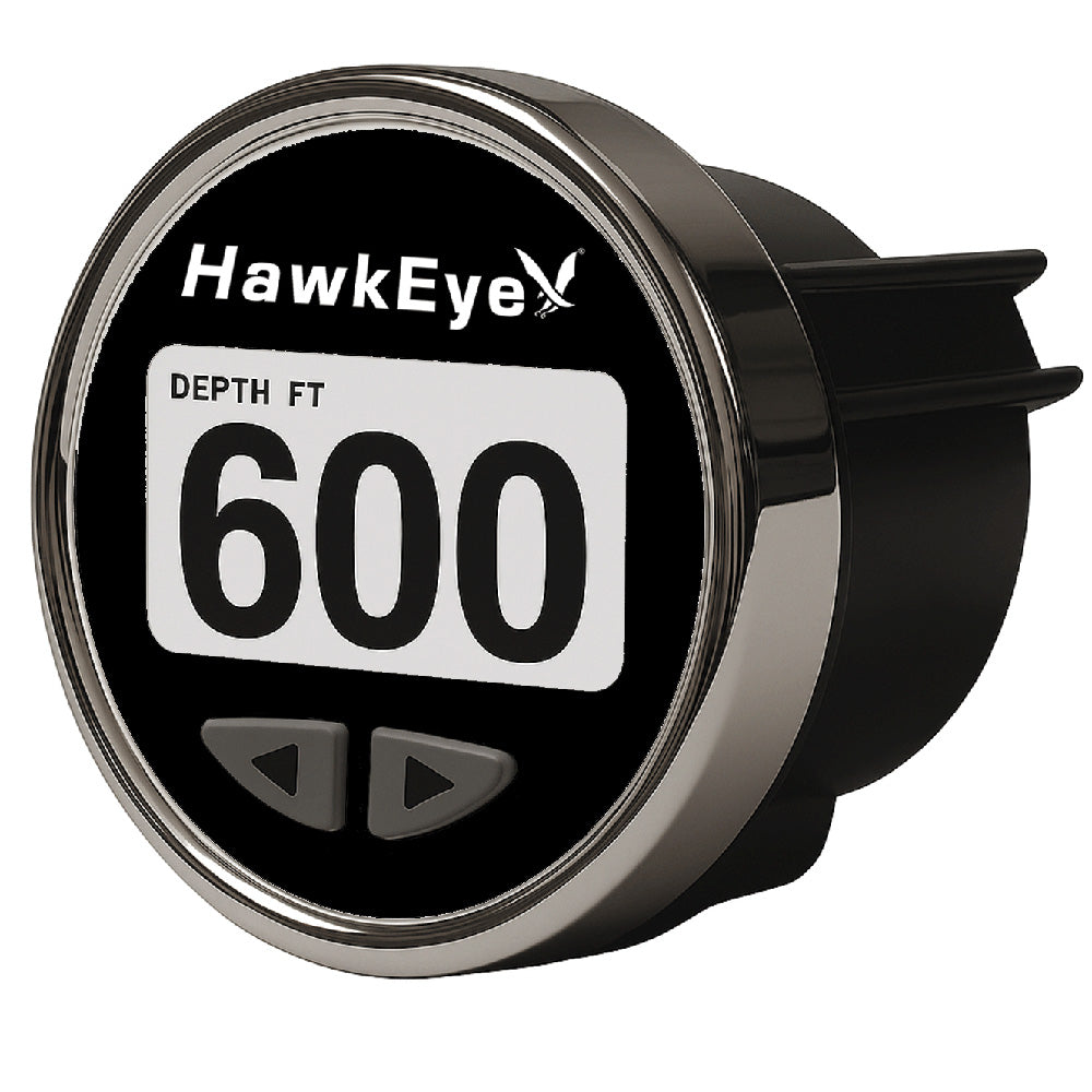 HawkEye DepthTrax® Edge In-Dash Depth Finder - HD Color Display - 600' Max Depth - TM Transducer