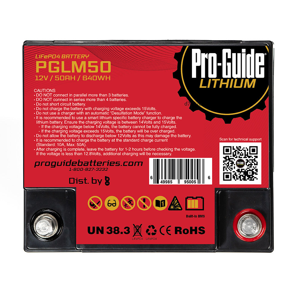 Pro-Guide Signature Series Lithium Battery - 12V - 50AH