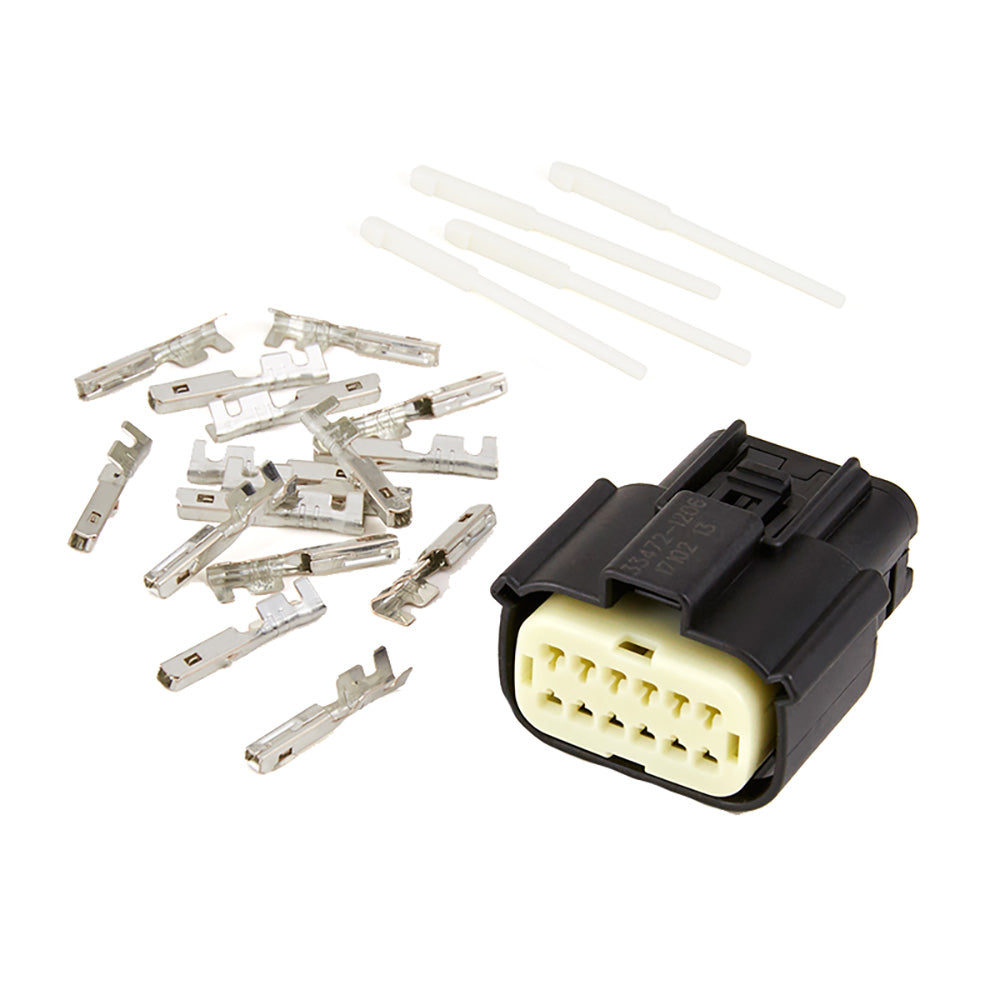 Kit de conexión Egis, hembra de 12 posiciones MX-150 con 14 terminales + 8 tapones de cavidad *Paquete a granel