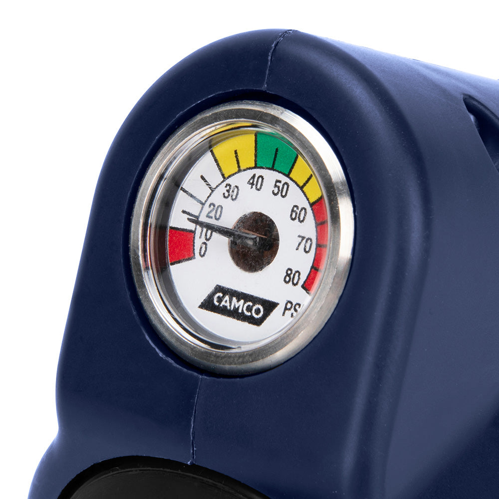 Camco 90 Degree Adjustable Water Pressure Regulator w/Gauge