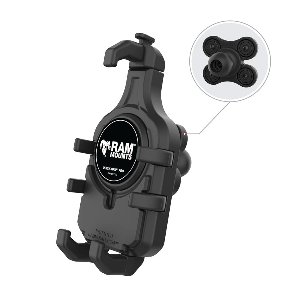 Ram Mount RAM® Quick-Grip™ Pro Phone Holder w/Ball & Vibration Damper