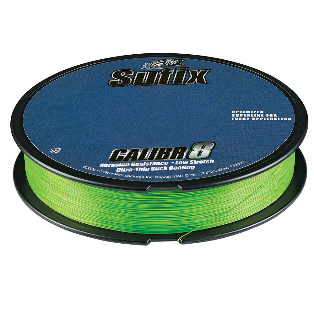 Sufix Calibr8 Braid 150yds 50lb - Neon Lime
