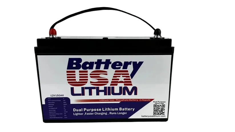 Battery USA 12v 150ah LiFePO4 Lithium Battery