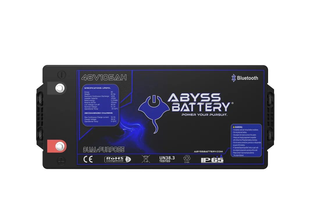 Abyss Battery 48v 105ah LifePO4 Lithium Golf Cart Battery