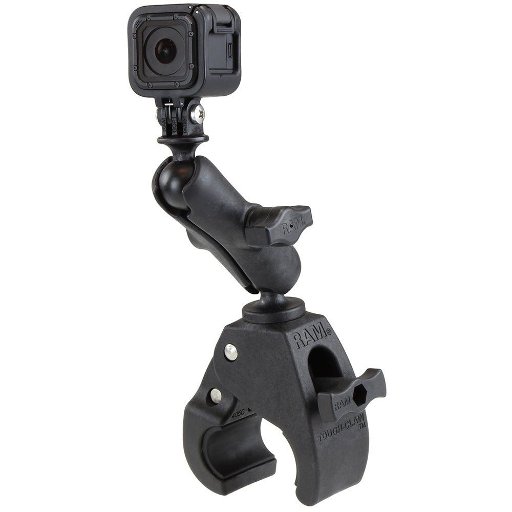 RAM Mount Medium Tough-Claw™ Mount w/Custom GoPro® Hero Adapter