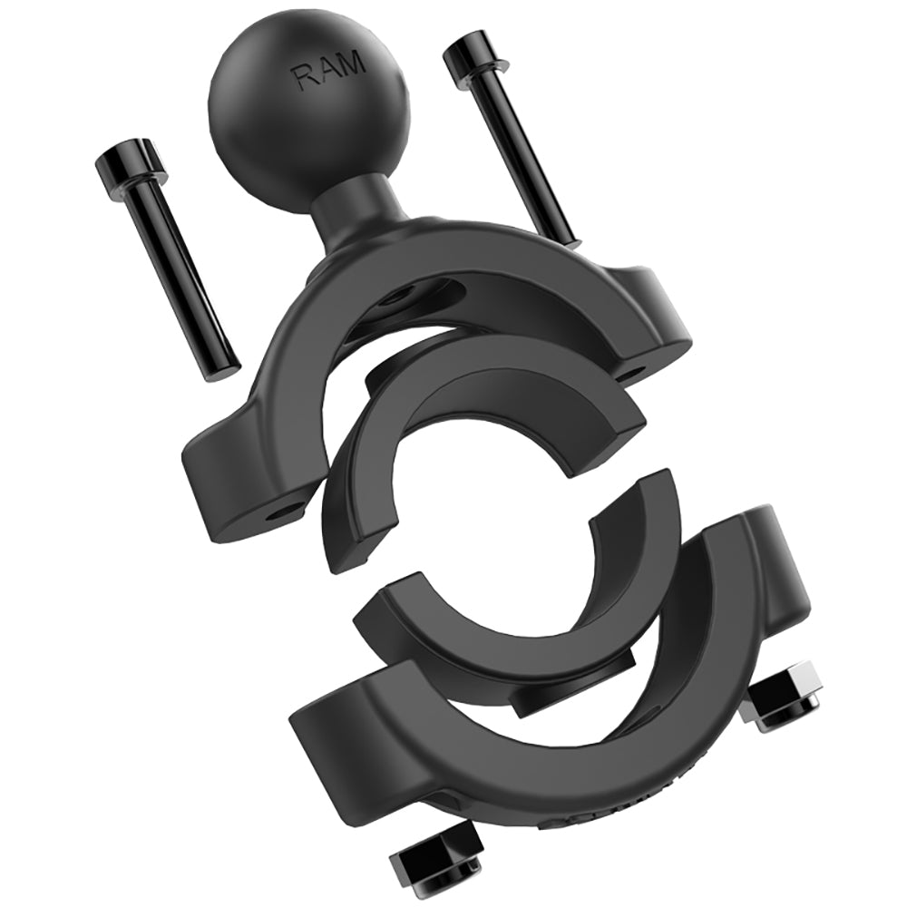 RAM Mount Torque™ 1-1/8" - 1-1/2" Diameter Handlebar/Rail Base w/1" Ball