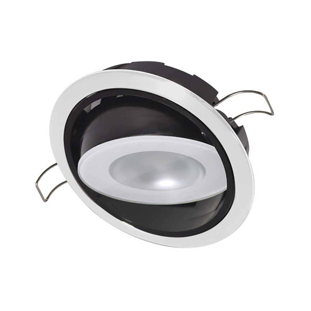 Lumitec Mirage Positionable Down Light - Warm White Non-Dimming - Hi CRI - White Bezel