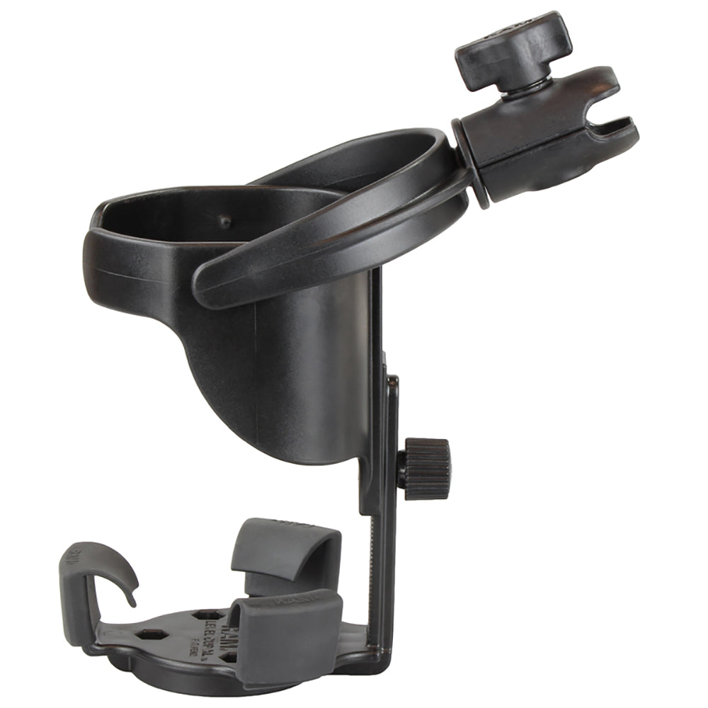 RAM Mount Level Cup™ XL Low Profile Mount w/Large Strap Clamp Base