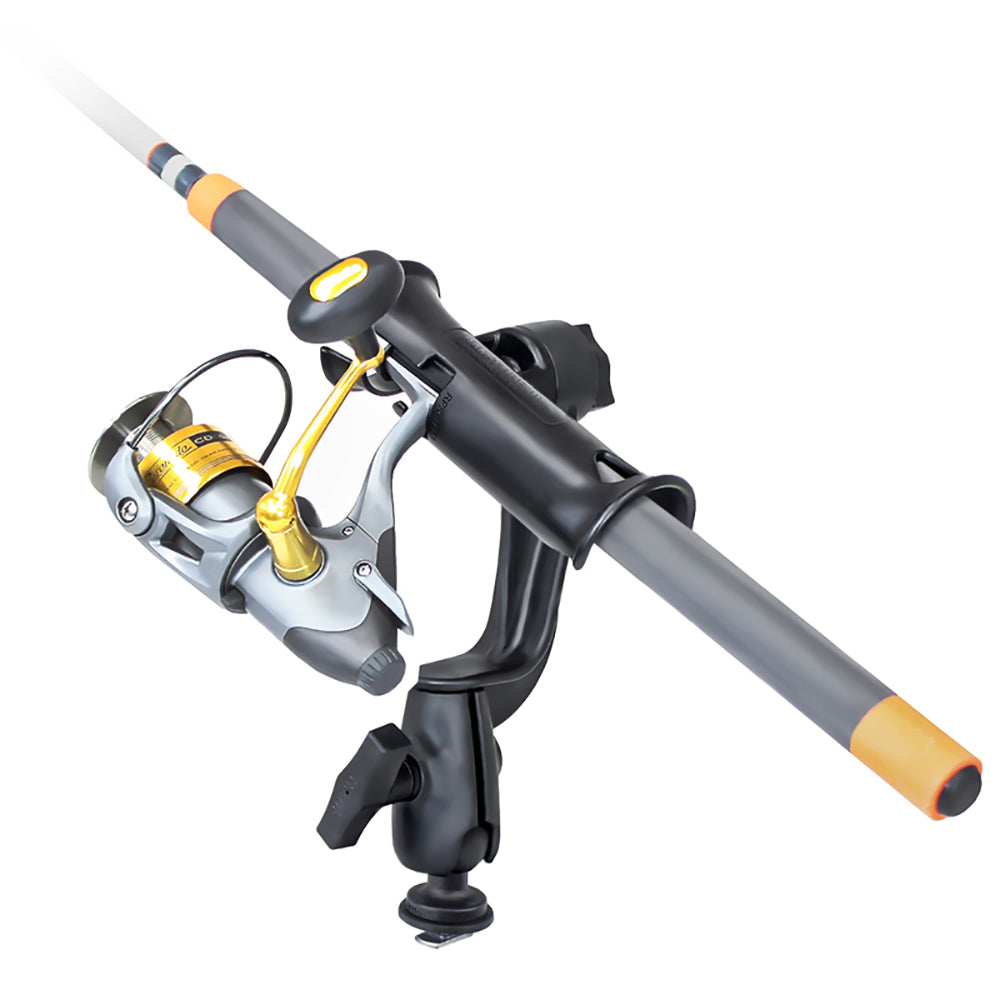 RAM Mount RAM Tube Jr.™ Fishing Rod Holder with RAM-ROD® Revolution Ratchet/Socket System and Track Ball™ Base