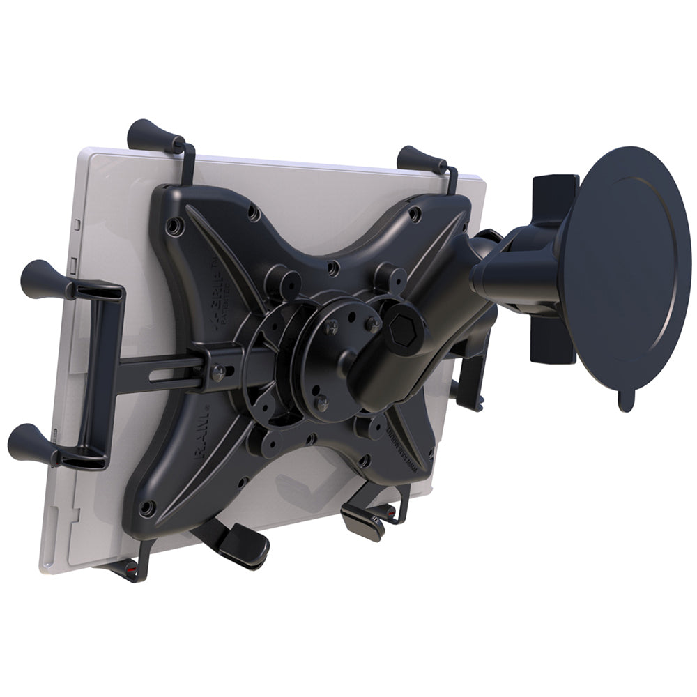 RAM Mount Twist-Lock™ Suction Cup Mount w/Universal X-Grip® Cradle for 12" Large Tablets