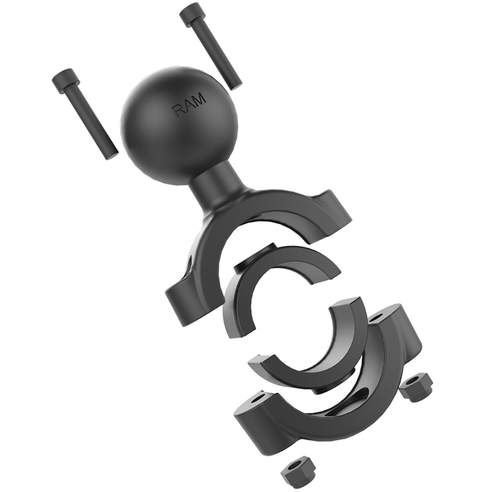 RAM Mount Torque™ 1-1/8" - 1-1/2" Diameter Handlebar/Rail Base with C Size 1.5" Ball