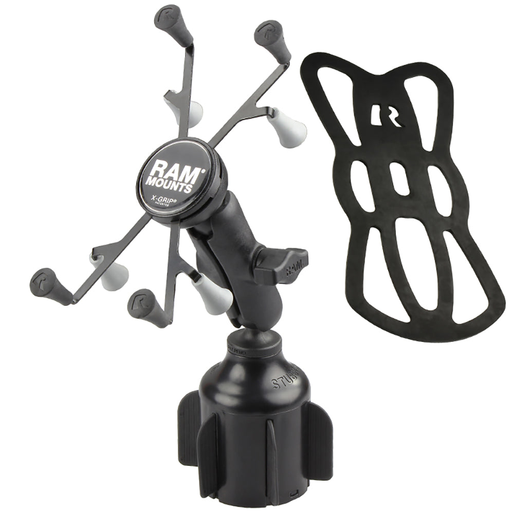 RAM Mount RAM® X-Grip® f/7"-8" Tablets w/RAM® Stubby™ Cup Holder Base