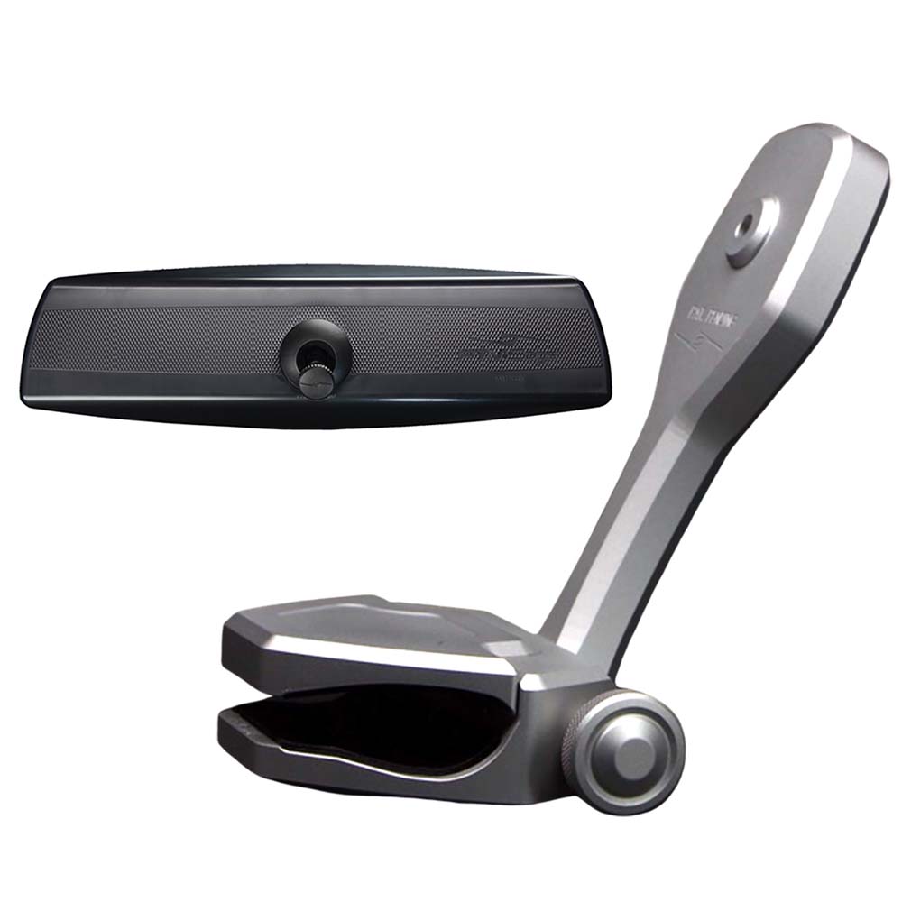 PTM Watersports Mirror/Bracket Kit w/VR-140 PRO Mirror & ZXR-320 (Silver)