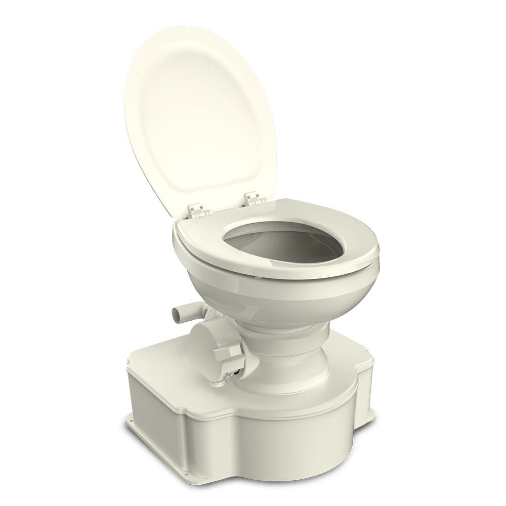 Dometic™ Bone M65 Marine Gravity Toilet - Elongated Seat Size w/Foot Pedal
