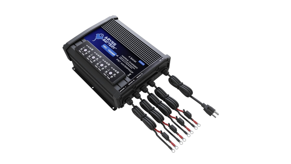 4 Bank 12v Lithium Battery Charger