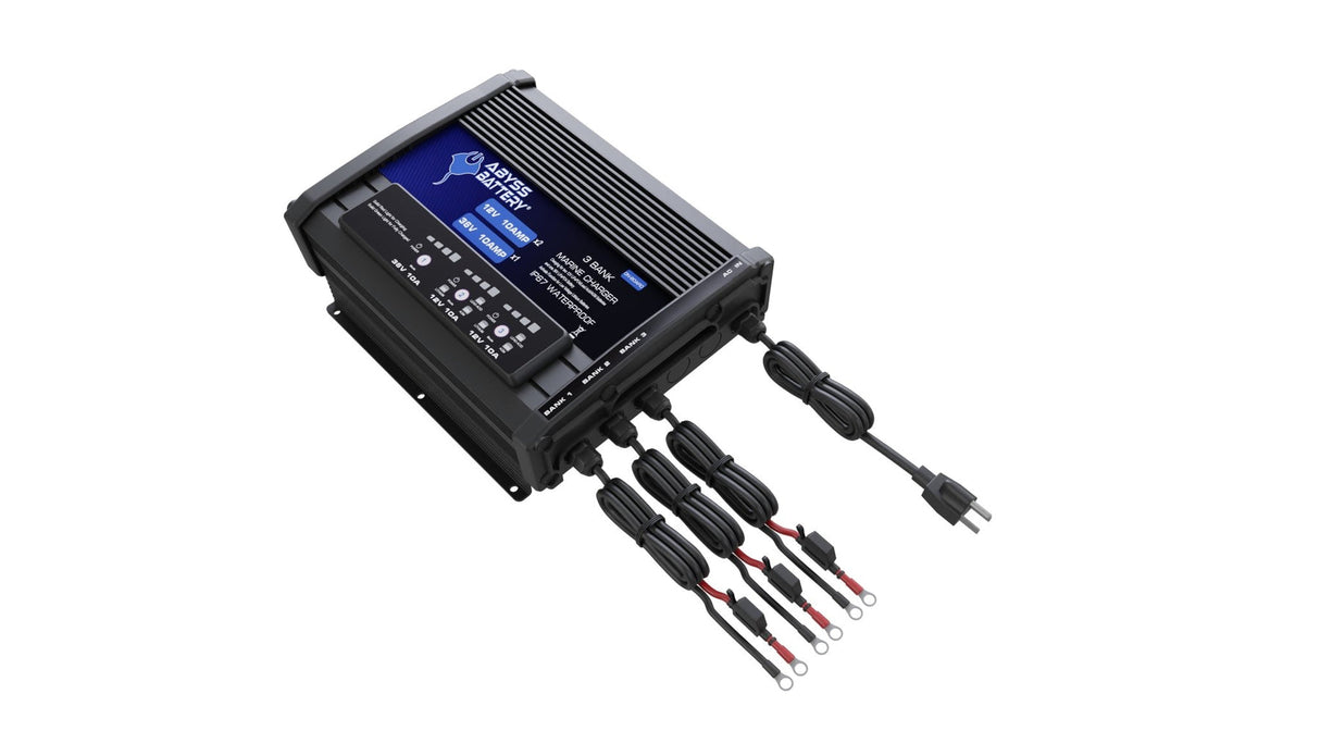 3 Bank 24v/12v Lithium Battery Charger