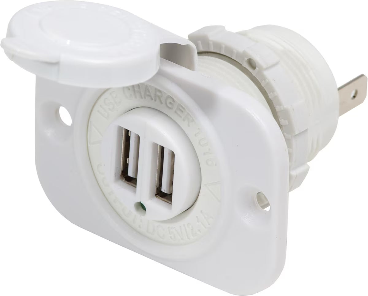 Dual USB Socket Mount Charger