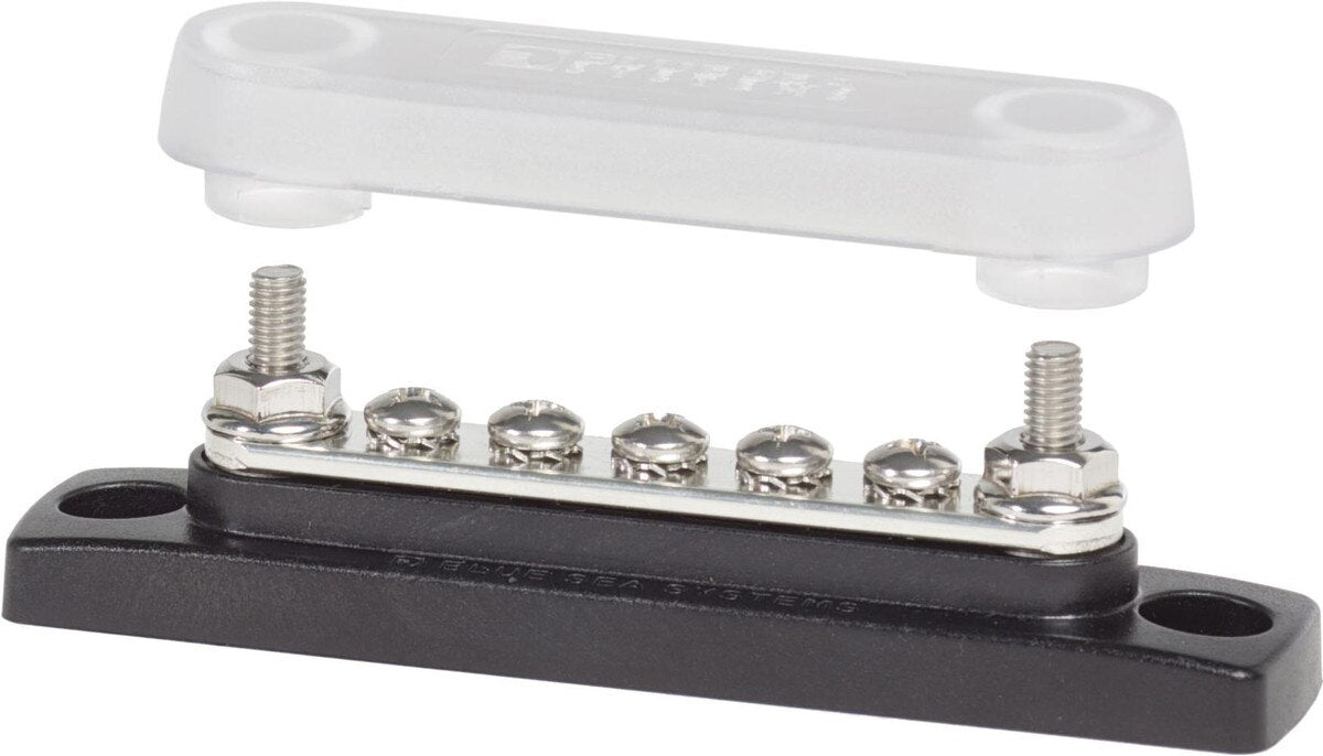 MiniBus 100A BusBar - x5 #8-32 Studs w/ Cover