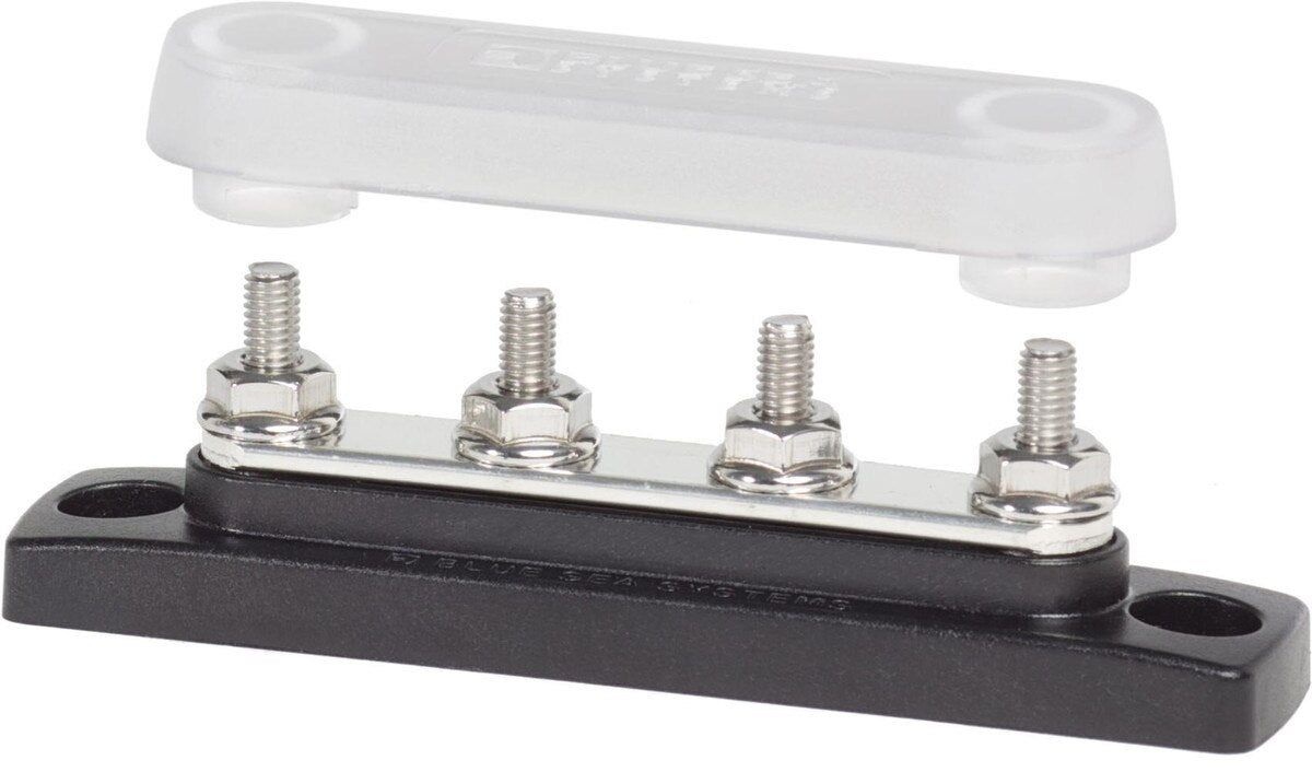 MiniBus 100A BusBar - x4 #10-32 Studs w/ Cover