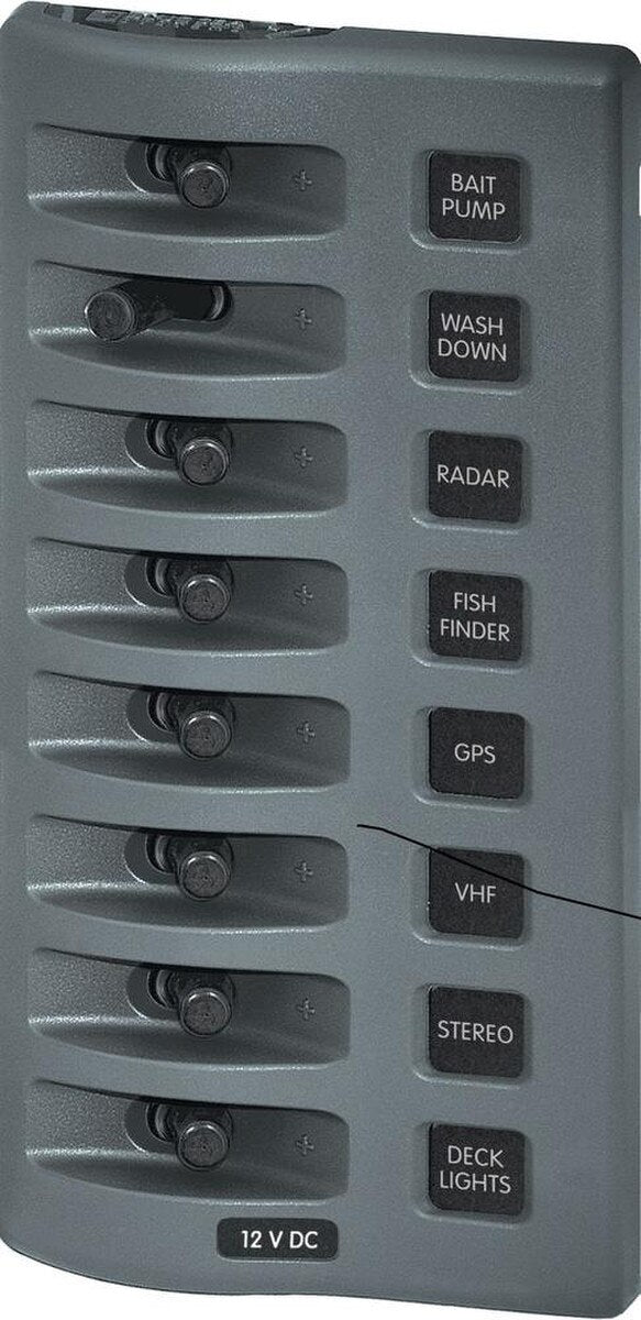 Weather Deck Switch Panel - 8 Circuit