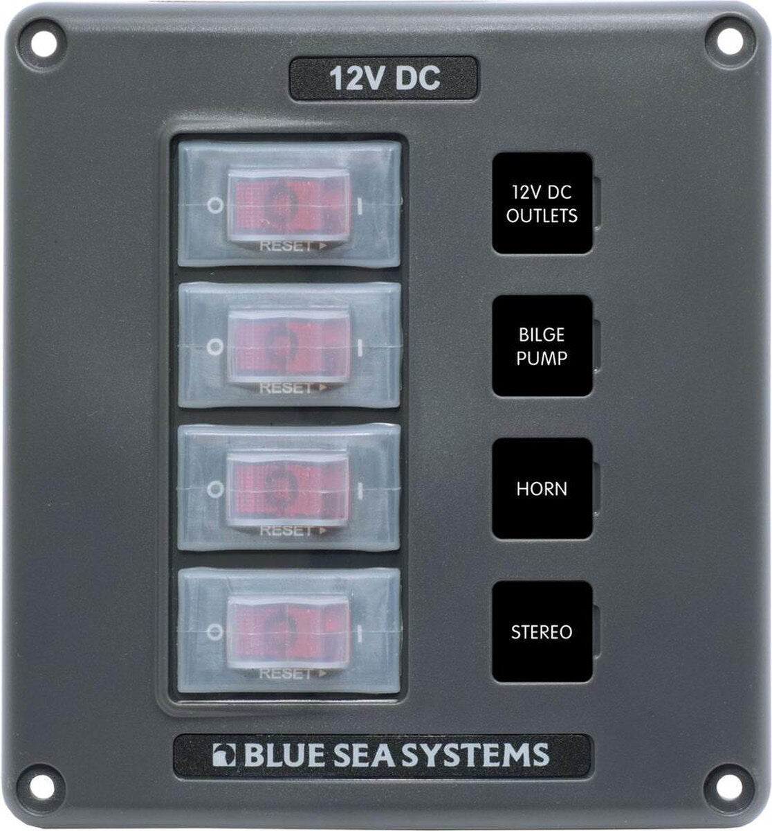 Water-Resistant Breaker Switch Panel - 4 Circuit