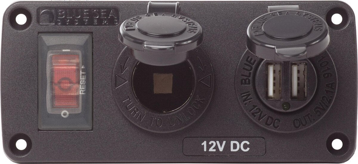Circuit Accessory Panel - Socket + Dual USB