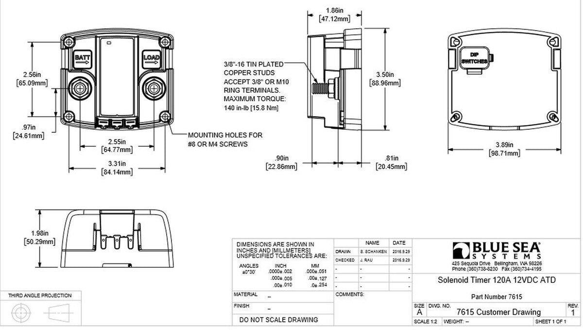 Automatic Timer Disconnect - 12v DC