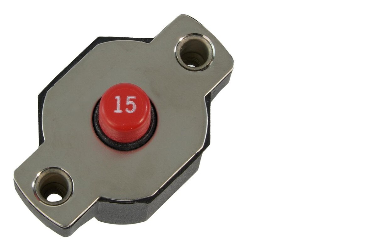 Medium Duty Push Button Circuit Breaker (15 A)