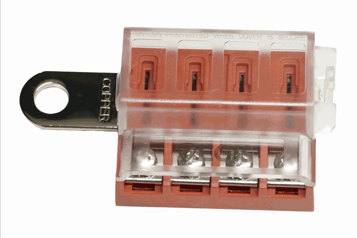 RT Battery Terminal Mount Fuse Block - 4 Circuit