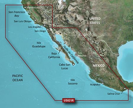 BlueChart G3 - California-Mexico (HXUS021R)