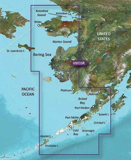BlueChart G3 Vision - Bristol Bay - Kotzebue Sound (VUS033R)