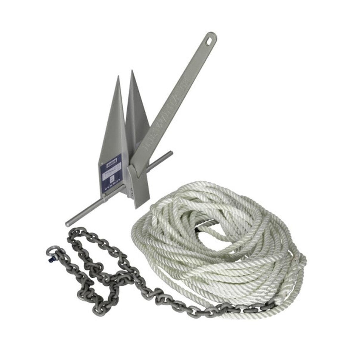 LFX Anchoring Kit w/ 15' 5/16" G4 Chain 200' 5/8" 8-Plait Line - 10LB