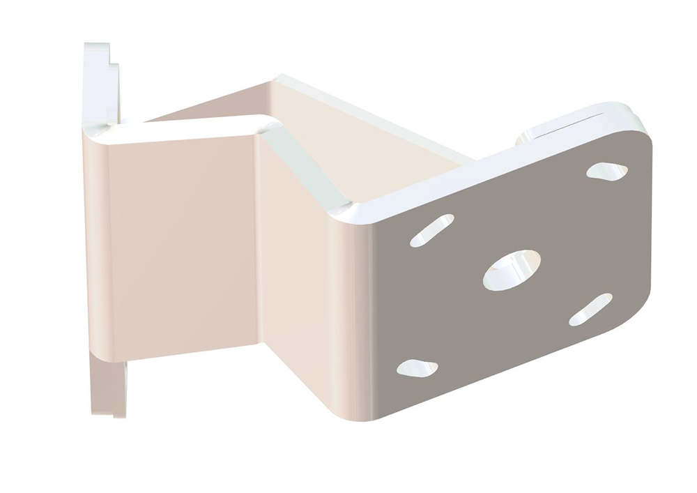 Braced Jackplate Mounting Bracket - Starboard (2" Setback / 6" Rise)