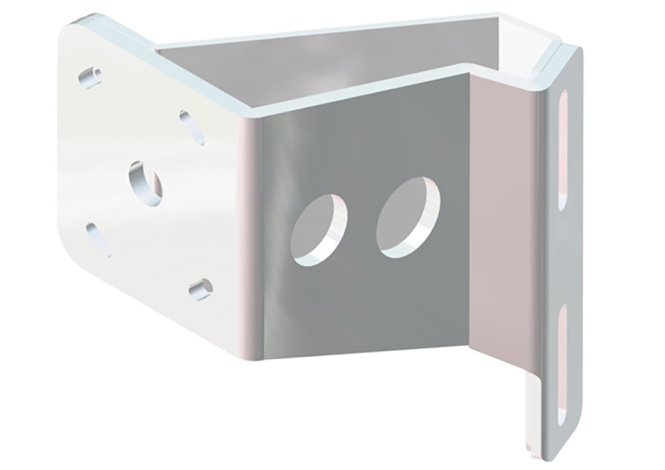 Braced Jackplate Mounting Bracket - Port (5" Setback / 4" Rise)