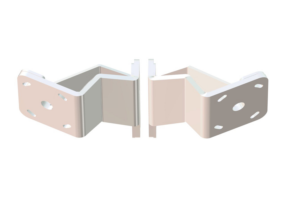 Braced Jackplate Mounting Bracket - Dual (2" Setback / 6" Rise)