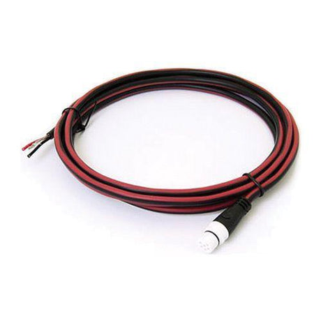 A black power cable with red and white connectors, designed for use with Raymarine SeaTalkNG Network.