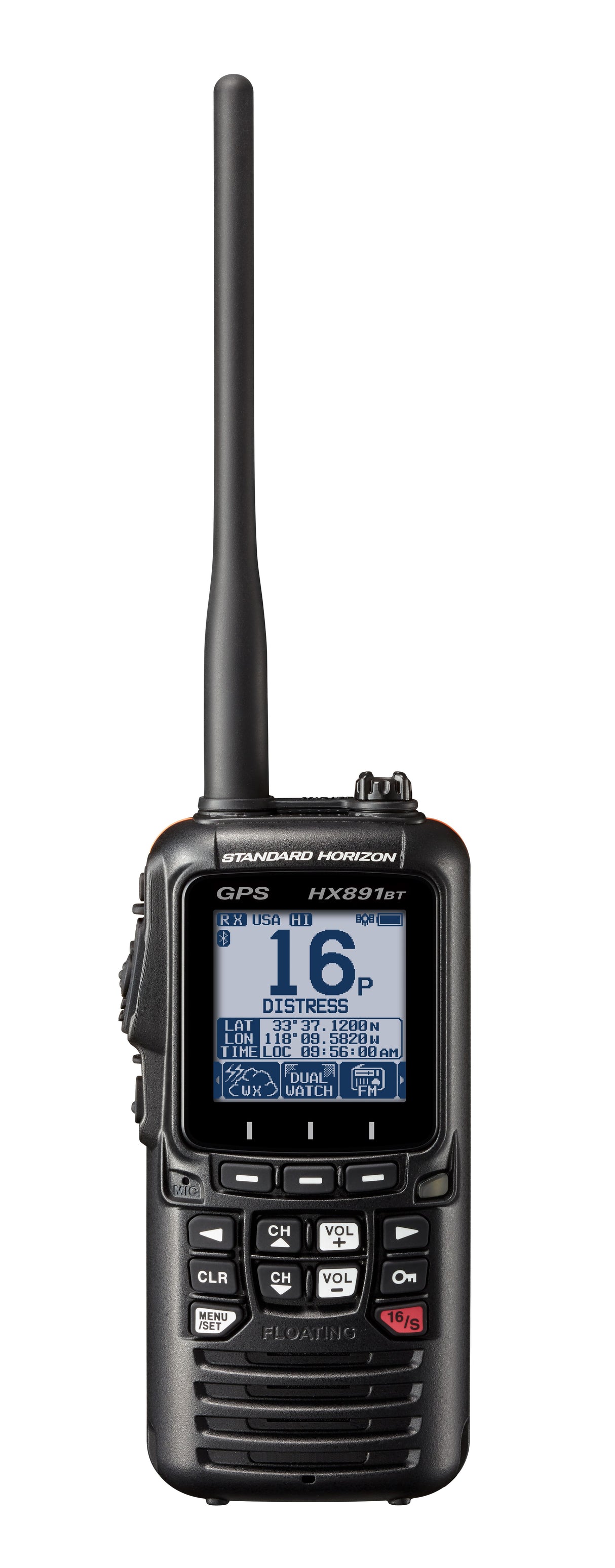 HX891BTBK Handheld VHF Radio